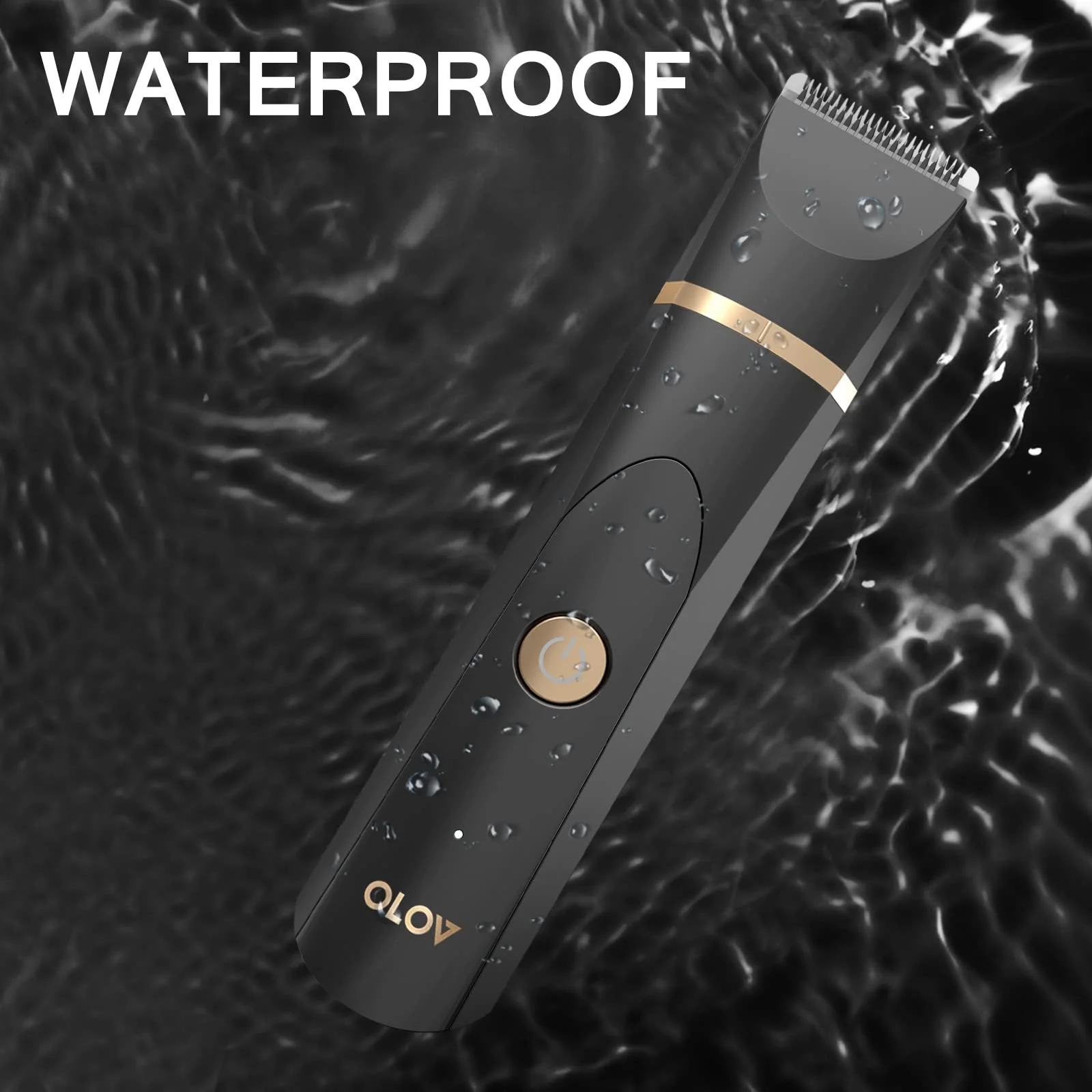 OLOV Electric Groin Hair Trimmer - Ball Trimmer for Men - Nose Hair Trimmer, Replaceable Ceramic Blade Heads, USB Recharge Dock & Nosetrimmer Head, Waterproof Male Hygiene Razor - Image 3