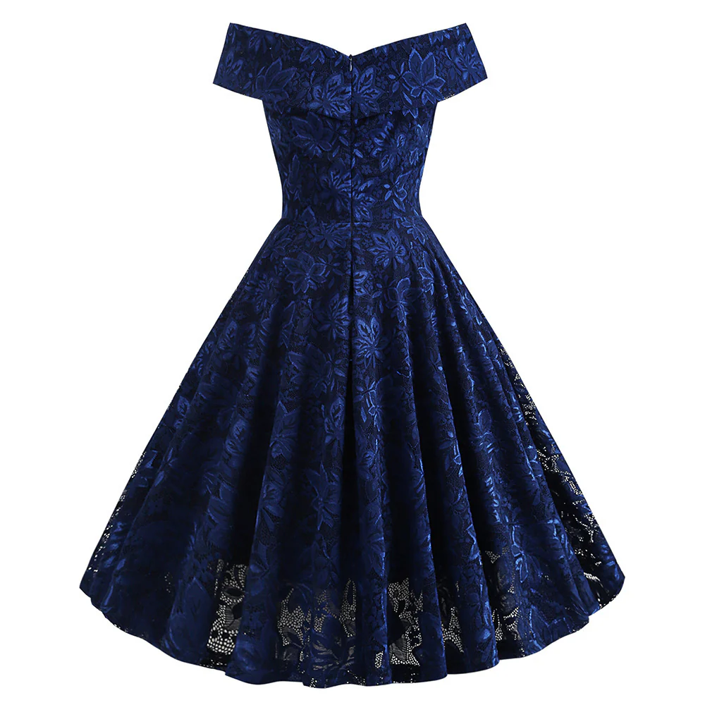 One-Shoulder Summer Dress Lace Dress - Image 4