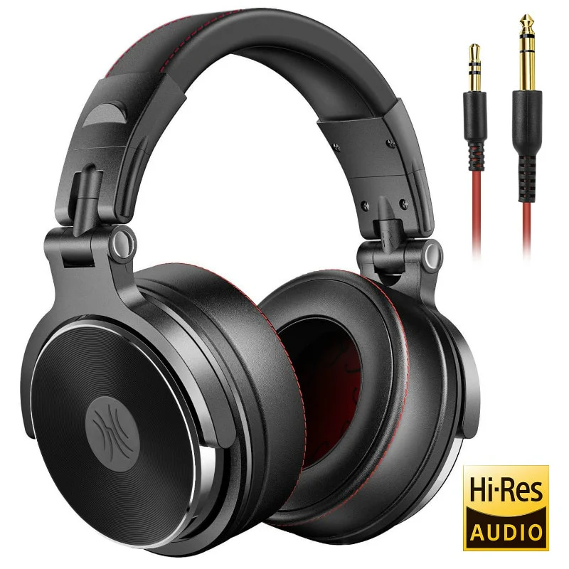Oneodio Studio DJ Headphones With Microphone Stereo Deep Bass Over Ear Headphone With 3.5/6.3mm Jack for Monitoring Recording - Image 10