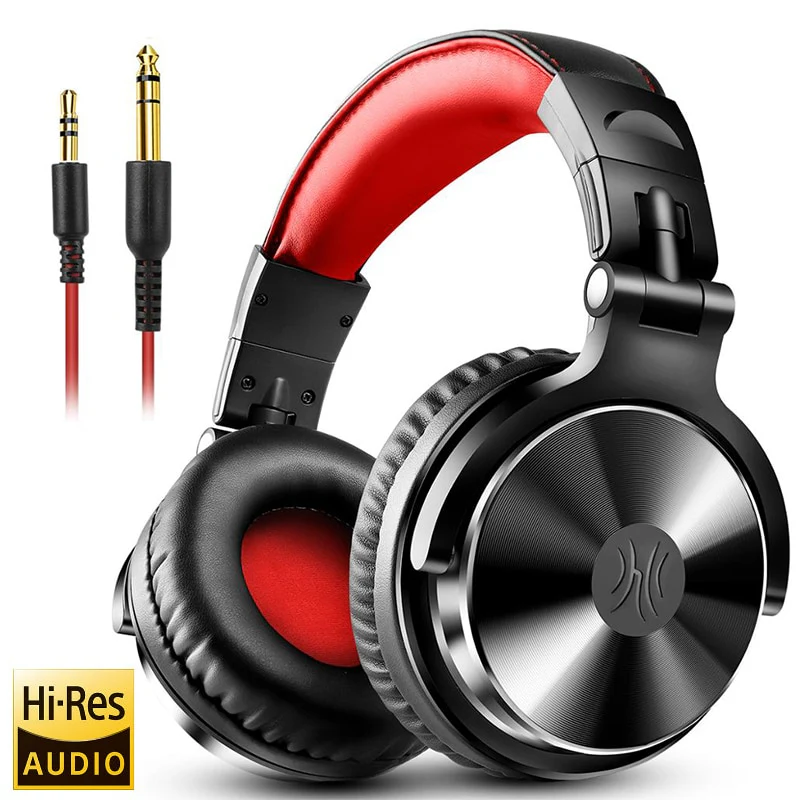 Oneodio Studio DJ Headphones With Microphone Stereo Deep Bass Over Ear Headphone With 3.5/6.3mm Jack for Monitoring Recording - Image 14