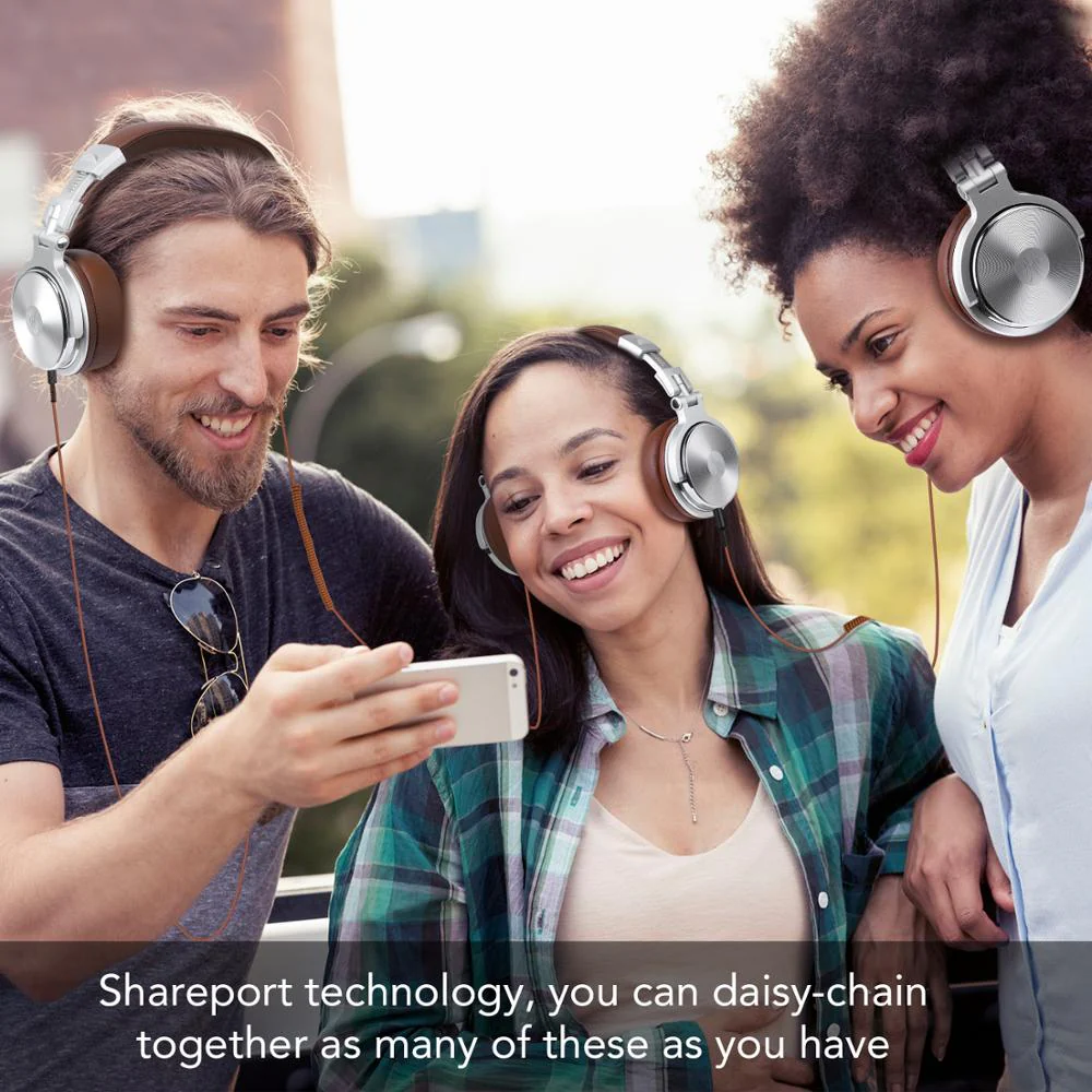 Oneodio Studio DJ Headphones With Microphone Stereo Deep Bass Over Ear Headphone With 3.5/6.3mm Jack for Monitoring Recording - Image 15