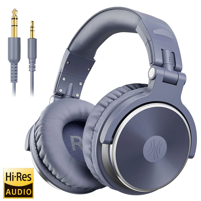 Oneodio Studio DJ Headphones With Microphone Stereo Deep Bass Over Ear Headphone With 3.5/6.3mm Jack for Monitoring Recording - Image 2