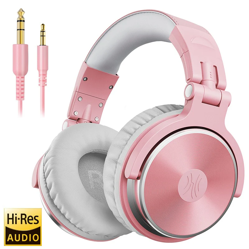 Oneodio Studio DJ Headphones With Microphone Stereo Deep Bass Over Ear Headphone With 3.5/6.3mm Jack for Monitoring Recording - Image 4