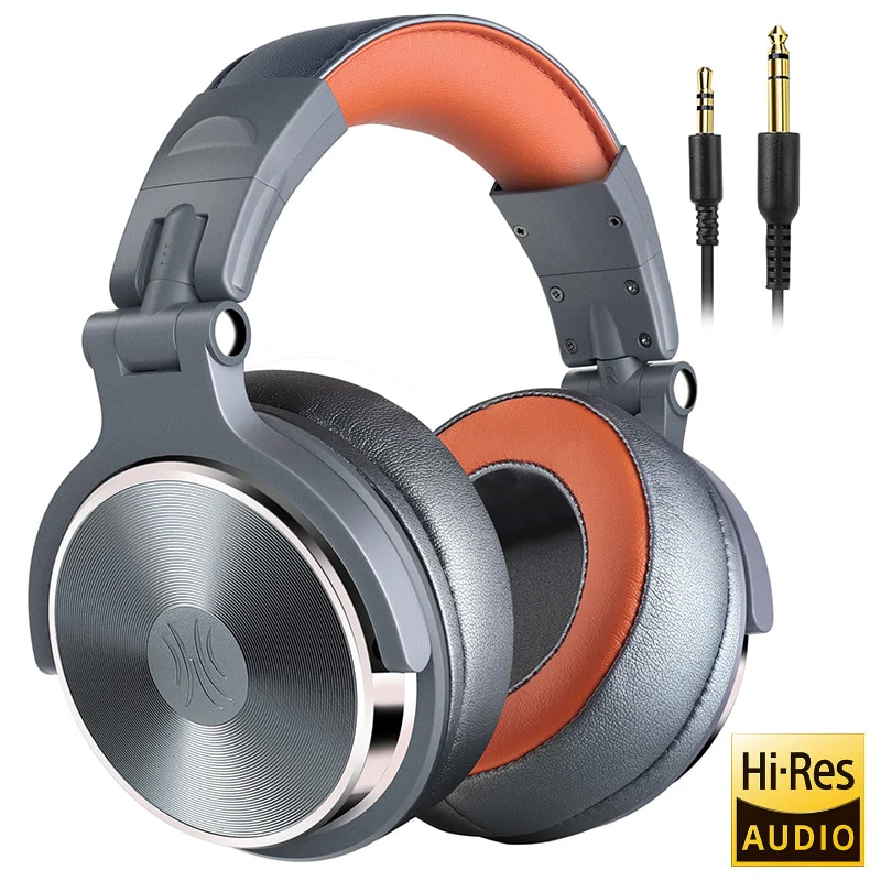 Oneodio Studio DJ Headphones With Microphone Stereo Deep Bass Over Ear Headphone With 3.5/6.3mm Jack for Monitoring Recording - Image 6