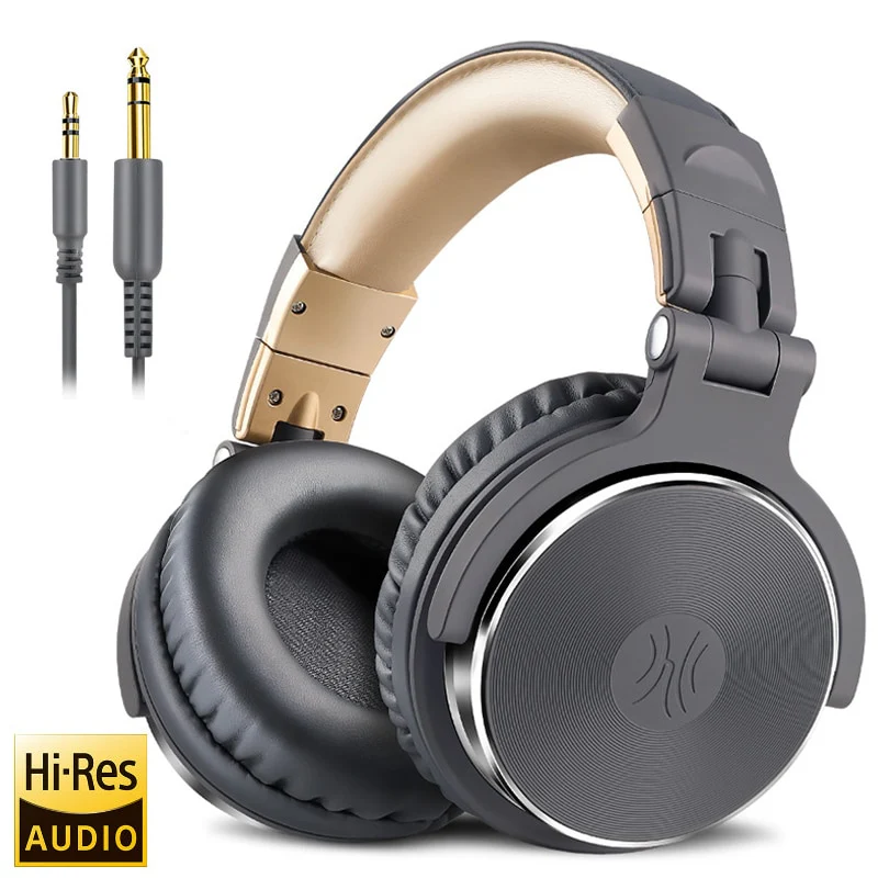 Oneodio Studio DJ Headphones With Microphone Stereo Deep Bass Over Ear Headphone With 3.5/6.3mm Jack for Monitoring Recording - Image 9
