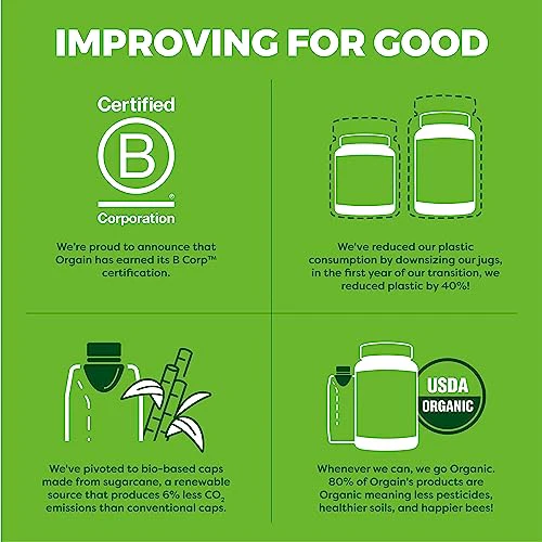 Orgain Organic Greens Powder + 50 Superfoods, Original - 1 Billion Probiotics for Gut Health, Antioxidants, Vegan, Plant Based, Gluten Free, Non GMO, Dairy Free Juice & Smoothie Mix - 0.62lb - Image 2