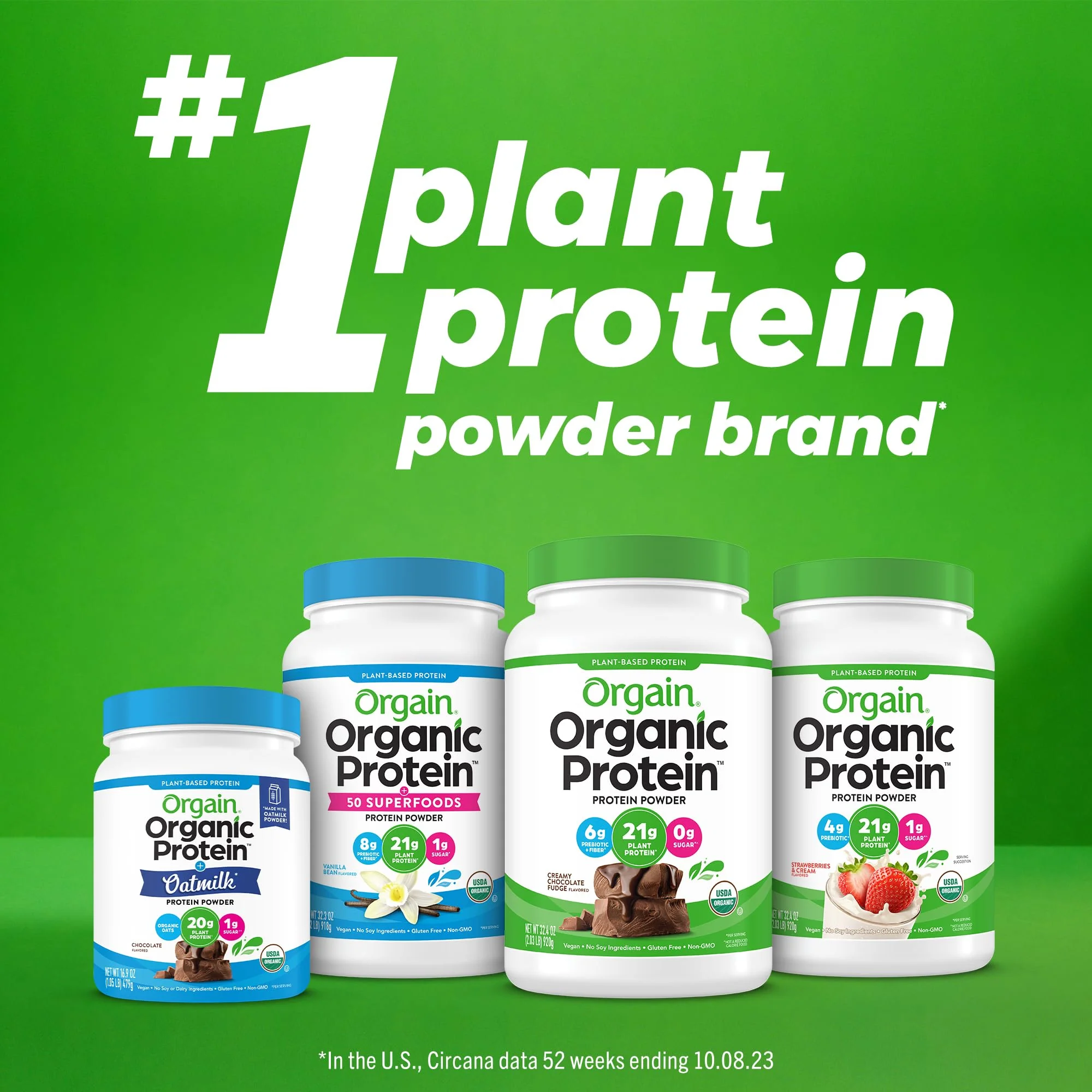 Orgain Organic Vegan Protein Powder + Oat Milk, Chocolate - 20g Plant Based Protein with Milk from Oats, Gluten Free, Dairy Free, Lactose Free, Soy Free, Low Sugar, Non GMO, Kosher - 1.05lb - Image 4
