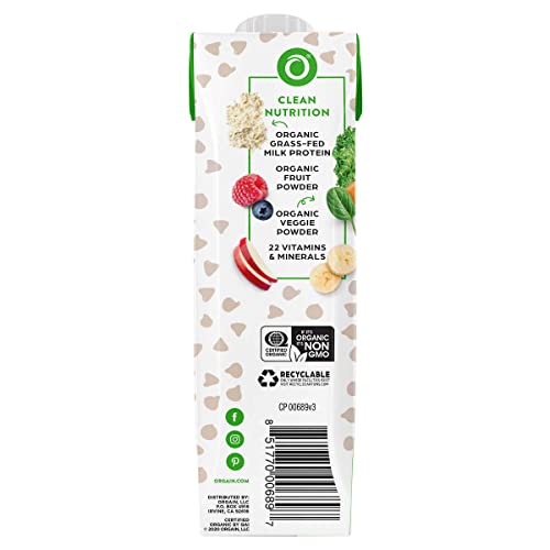 Orgain USDA Organic Kids Nutritional Protein Shake, Chocolate, 8 fl oz, 24-pack - Image 3