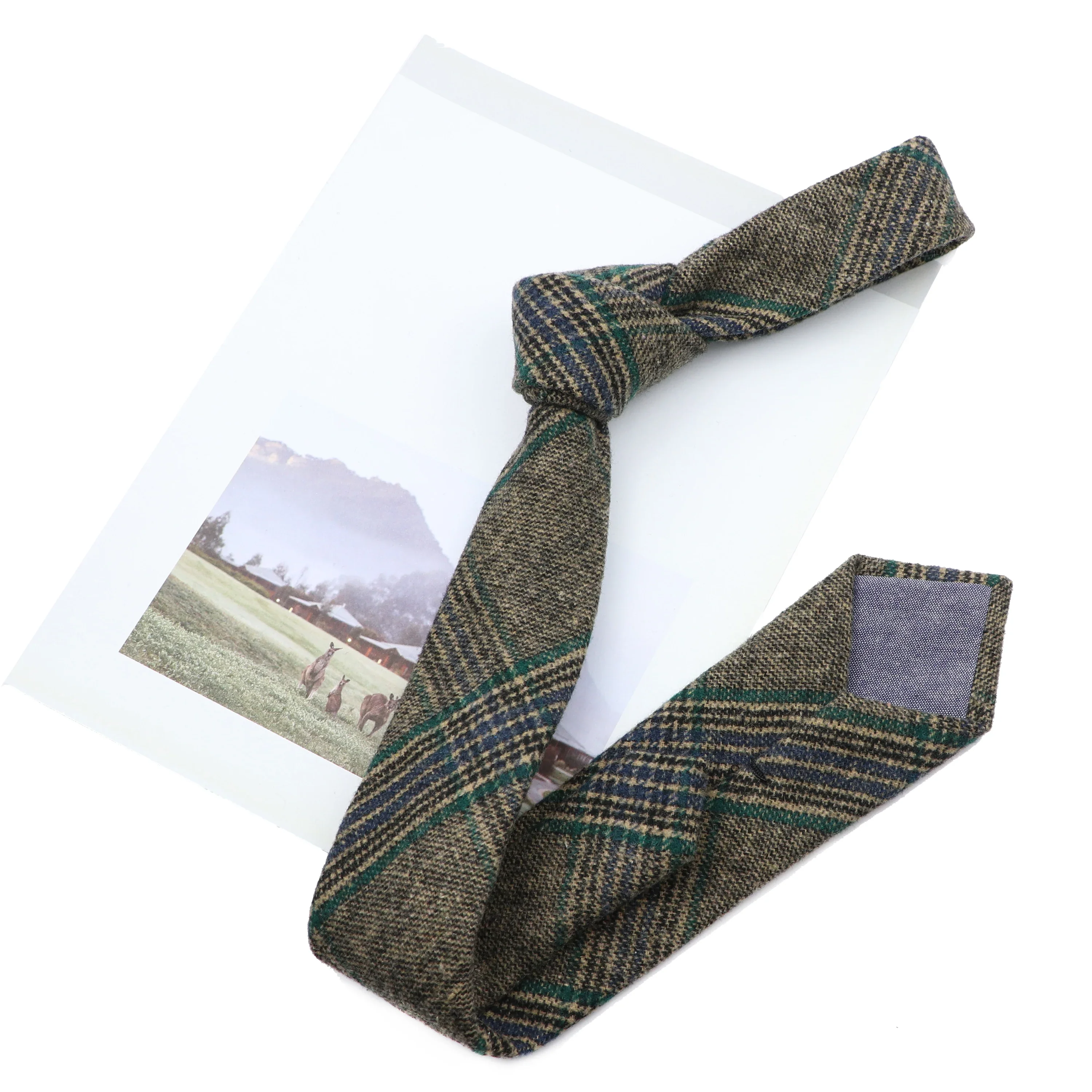 Original Wool Tie High Quality Gift Ties Handmade Soft Casual Fashion Men Woven Skinny Necktie For Wedding Party New Arrival - Image 6