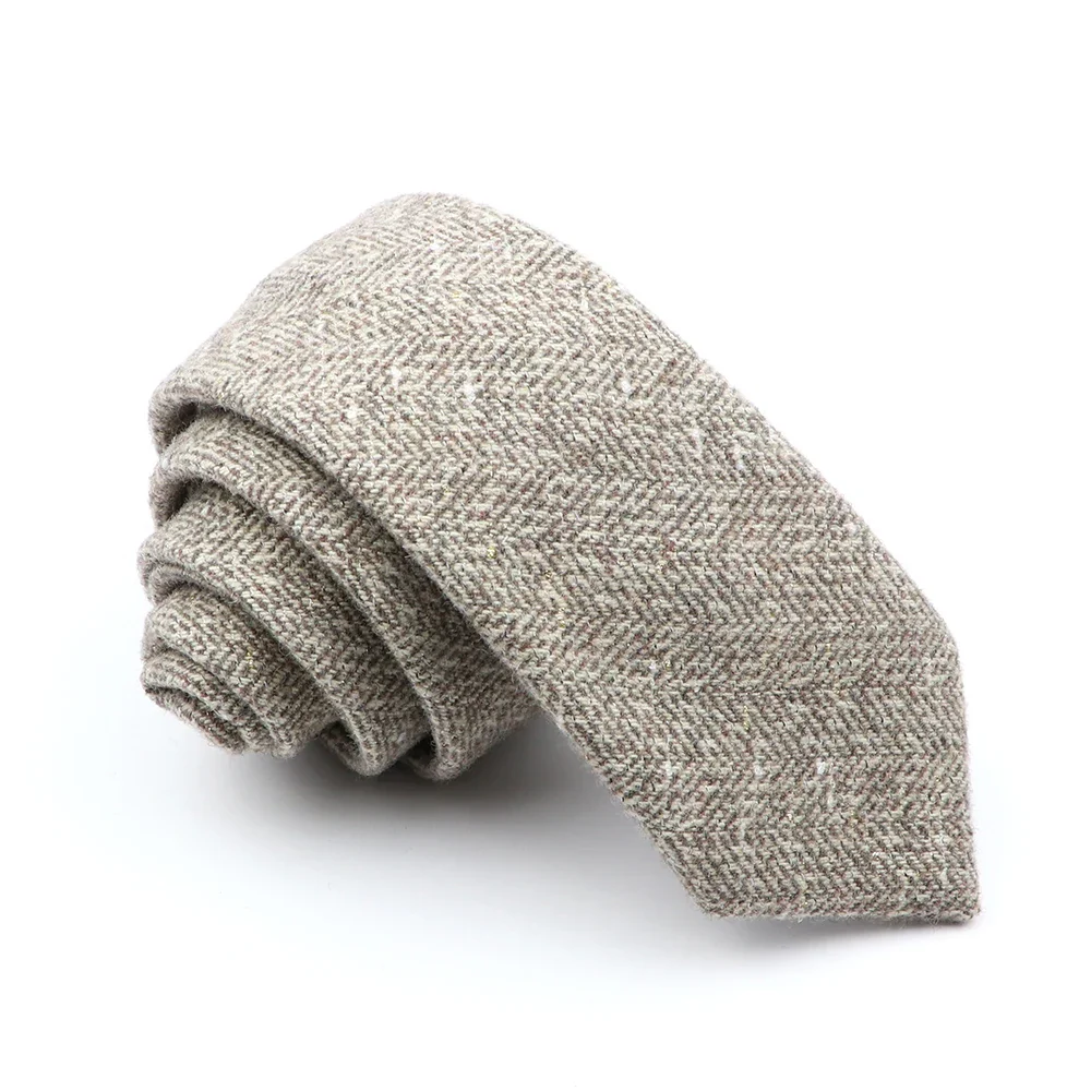 Original Wool Tie High Quality Gift Ties Handmade Soft Casual Fashion Men Woven Skinny Necktie For Wedding Party New Arrival - Image 7
