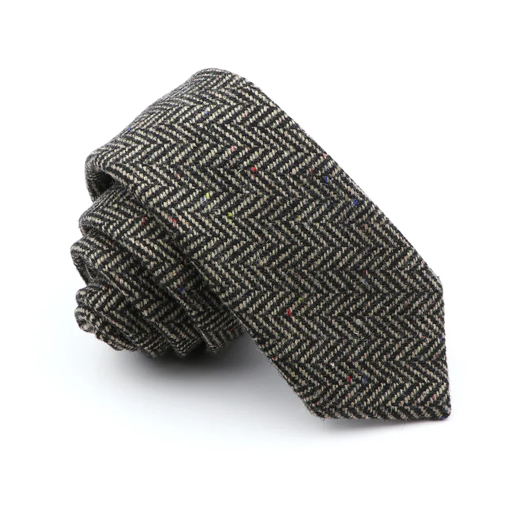 Original Wool Tie High Quality Gift Ties Handmade Soft Casual Fashion Men Woven Skinny Necktie For Wedding Party New Arrival - Image 8