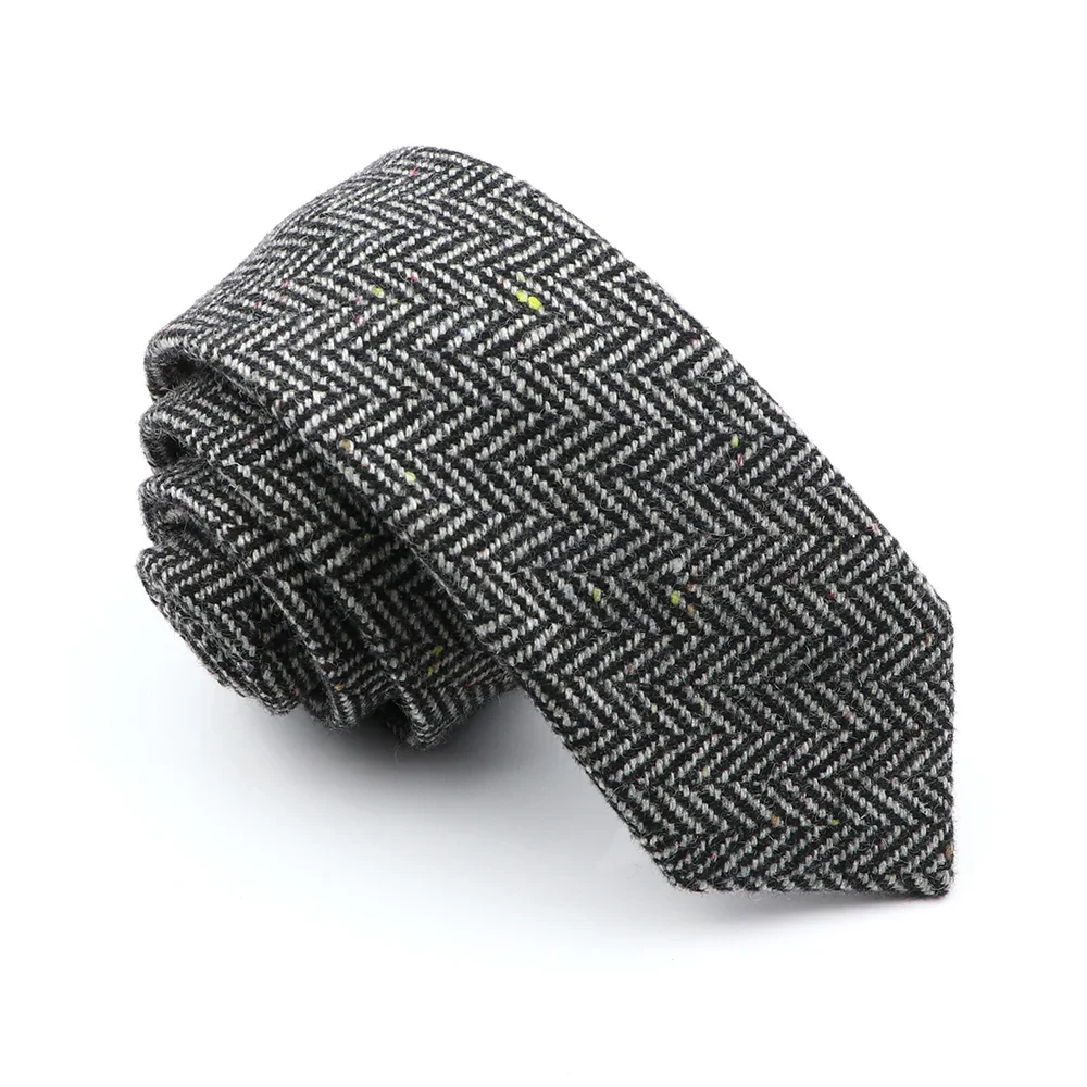 Original Wool Tie High Quality Gift Ties Handmade Soft Casual Fashion Men Woven Skinny Necktie For Wedding Party New Arrival - Image 9