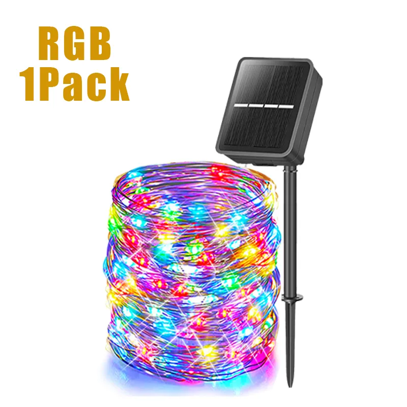 Outdoor LED Solar Fairy Lights Christmas Decoration Waterproof Solar Garland 8Mode Lights For Xmas Party Patio Balcony Yard - Image 7