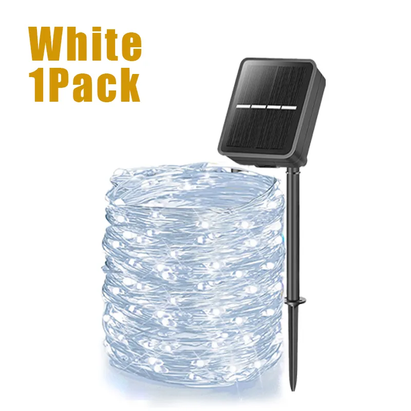 Outdoor LED Solar Fairy Lights Christmas Decoration Waterproof Solar Garland 8Mode Lights For Xmas Party Patio Balcony Yard - Image 9