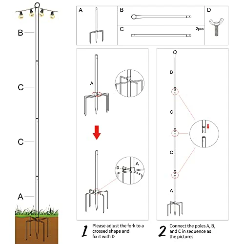 Outside String Light Poles - Image 4