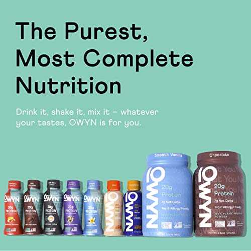 OWYN Plant-Based Complete Nutrition Protein Shake, Chocolate, 20g plant based protein, 23 Vitamins Minerals, Vegan Nutritional Shake, Gluten, Soy, and Tree Nut-Free (Chocolate, 12 pack) - Image 3