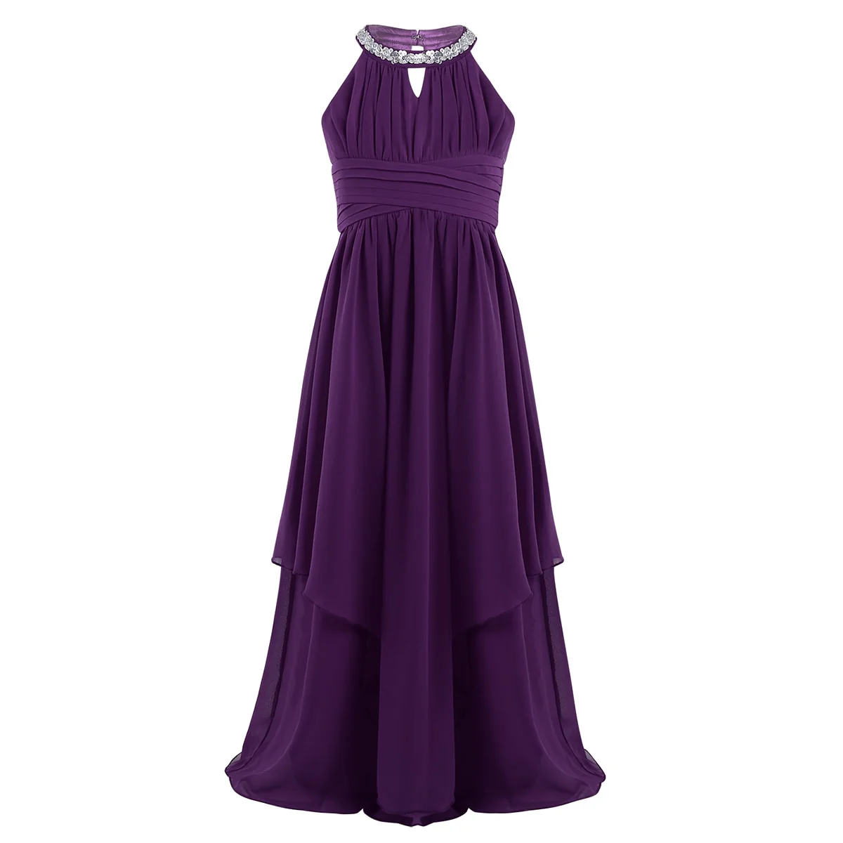 Oyolan Chiffon Teenagers Kids Girls Wedding Long Girl Dress Elegant Princess Party Pageant Formal Dress Teen Children's Clothes - Image 10