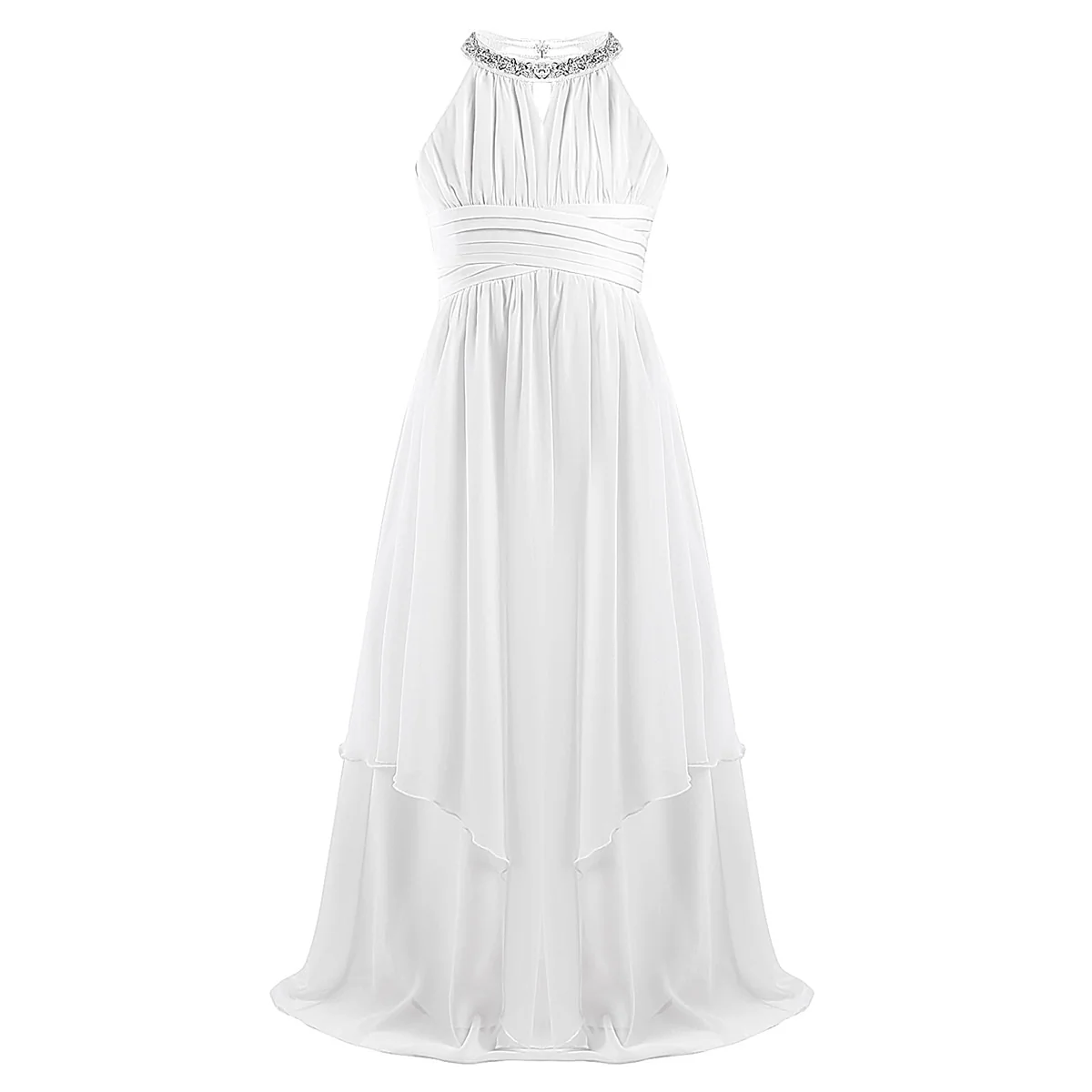 Oyolan Chiffon Teenagers Kids Girls Wedding Long Girl Dress Elegant Princess Party Pageant Formal Dress Teen Children's Clothes - Image 2