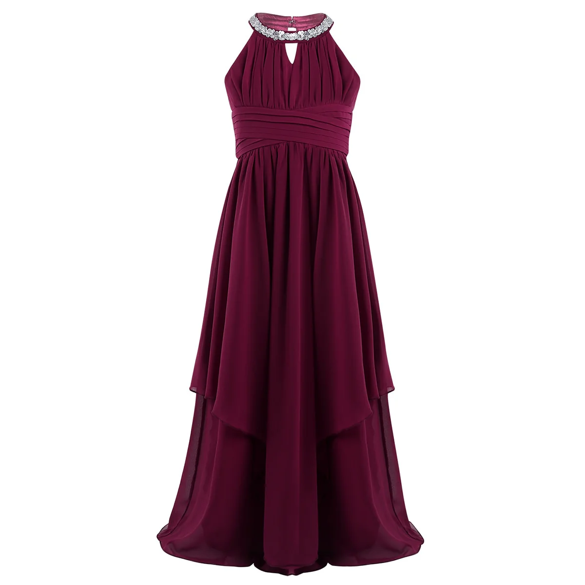 Oyolan Chiffon Teenagers Kids Girls Wedding Long Girl Dress Elegant Princess Party Pageant Formal Dress Teen Children's Clothes - Image 4