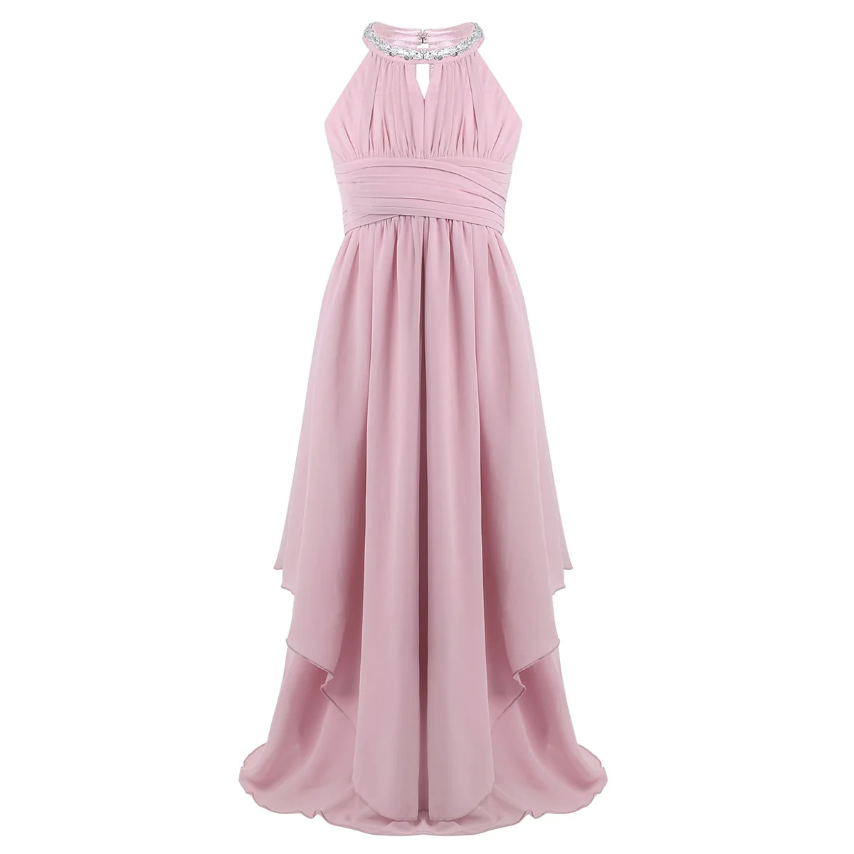Oyolan Chiffon Teenagers Kids Girls Wedding Long Girl Dress Elegant Princess Party Pageant Formal Dress Teen Children's Clothes - Image 5