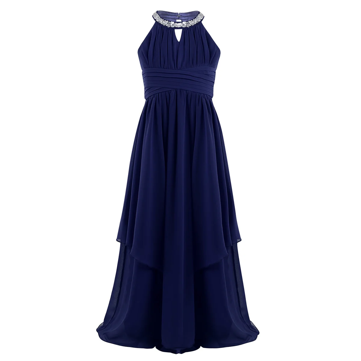 Oyolan Chiffon Teenagers Kids Girls Wedding Long Girl Dress Elegant Princess Party Pageant Formal Dress Teen Children's Clothes - Image 7