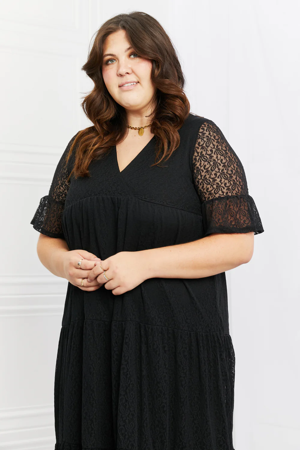 P & Rose Lovely Lace Full Size Tiered Dress - Image 10