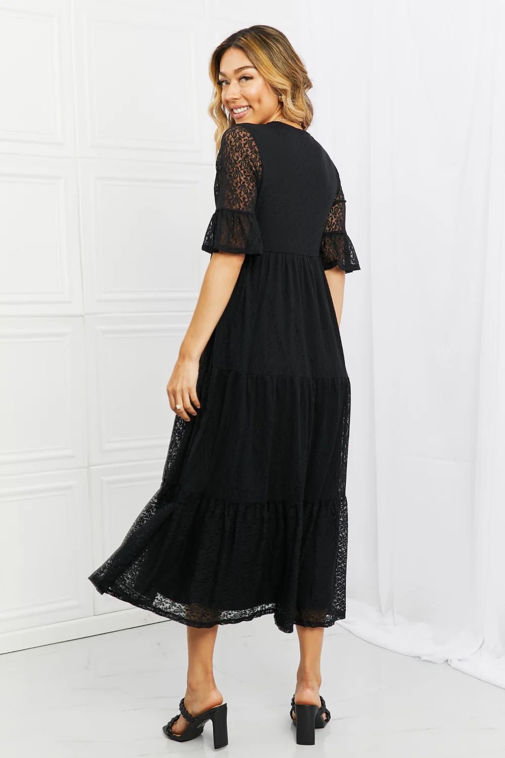 P & Rose Lovely Lace Full Size Tiered Dress - Image 2