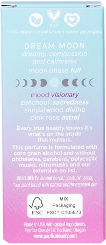 Pacifica Beauty, Dream Moon Spray Perfume, Pink Rose, Sandalwood, Patchouli Notes, Womens Fragrance, Natural & Essential Oils, Clean Fragrance, Vegan & Cruelty Free - Image 3
