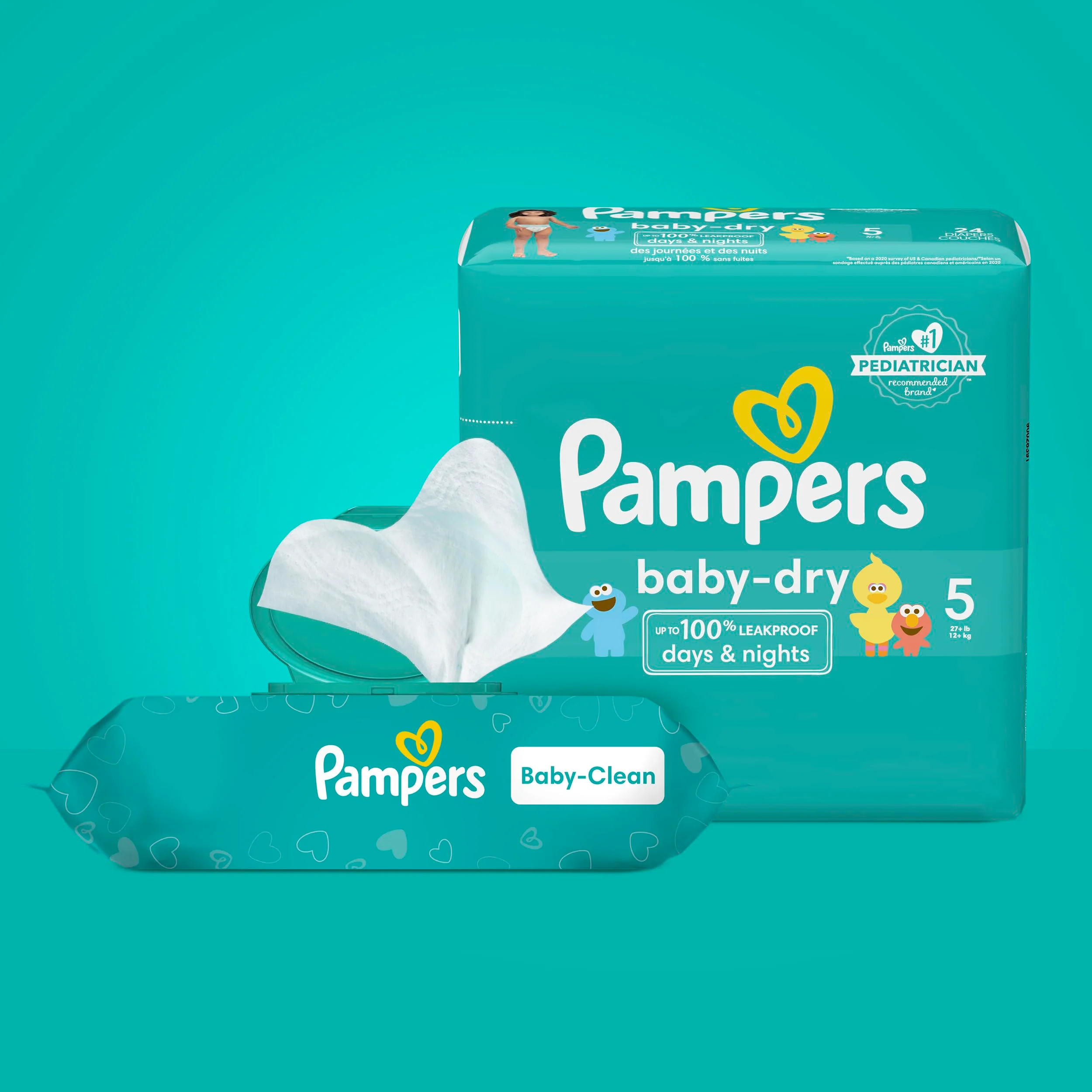 Pampers Baby Clean Wipes, Baby Fresh Scented - 72 Count - Image 2