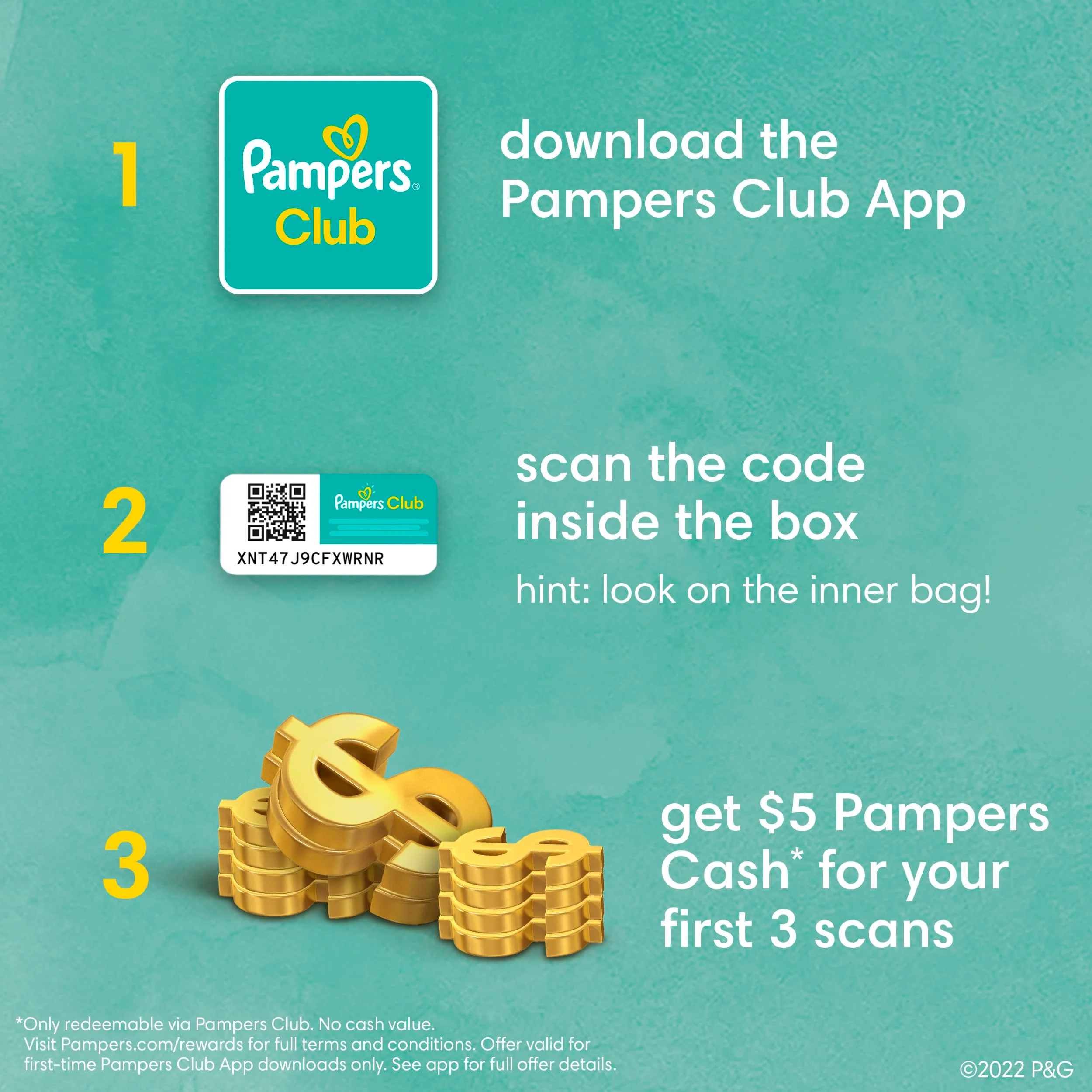 Pampers Pure Protection Diapers - Size 7, 88 Count, Hypoallergenic Premium Disposable Baby Diapers - Image 2