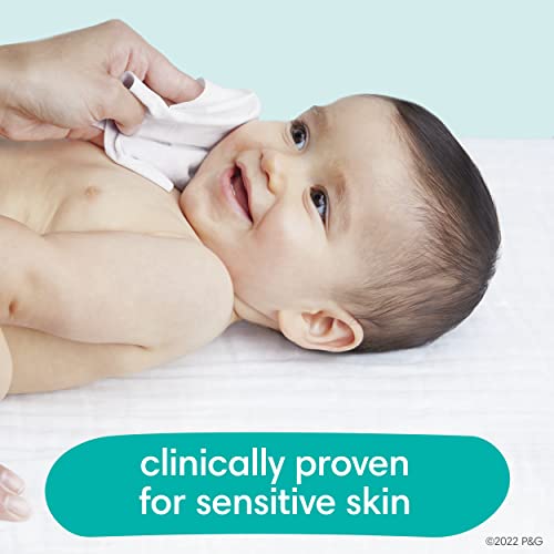 Pampers Sensitive Baby Wipes - Baby Wipes Combo, 84 Count (Pack of 12), Water Based, Hypoallergenic and Unscented (Packaging May Vary) - Image 7