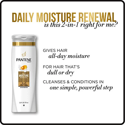 Pantene Pro-V Daily Moisture Renewal 2 in 1 Shampoo & Conditioner 20.1 fl oz - Image 6