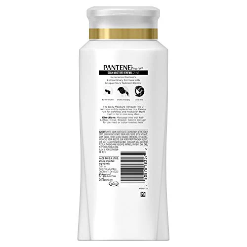 Pantene Pro-V Daily Moisture Renewal 2 in 1 Shampoo & Conditioner 20.1 fl oz - Image 7