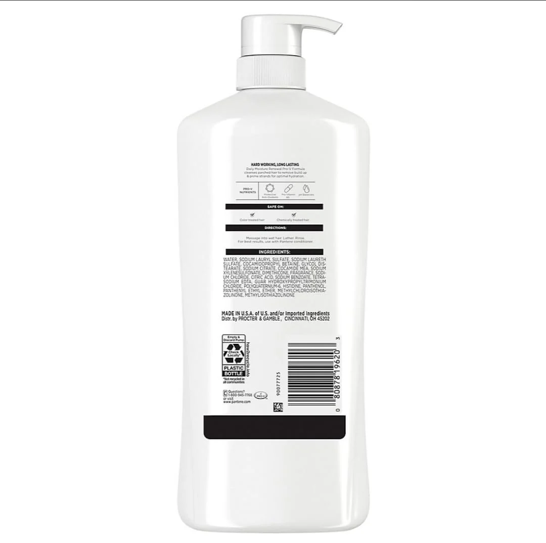 Pantene Pro-V Daily Moisture Renewal Shampoo, 36.2 oz - Image 4