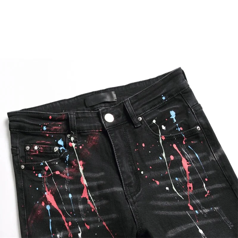 Pants Men Jeans Jean Homme Pantalones Hombre Slim Denim Trousers Biker High Quality Male Straight Casual Designer Ripped - Image 4