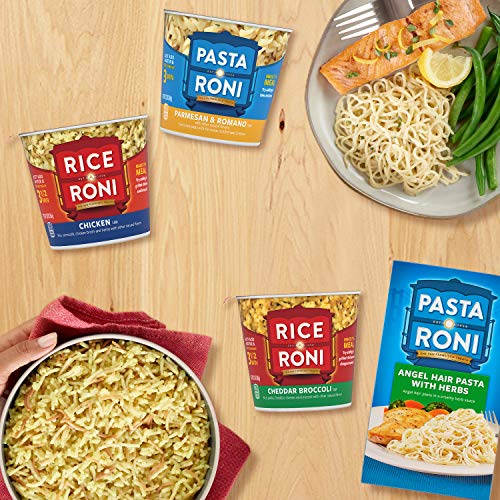 PASTA RONI Quaker Rice a Roni Cups Individual Cup, 3-Flavor Variety Pack, 2.25 Oz (Pack of 12) - Image 3