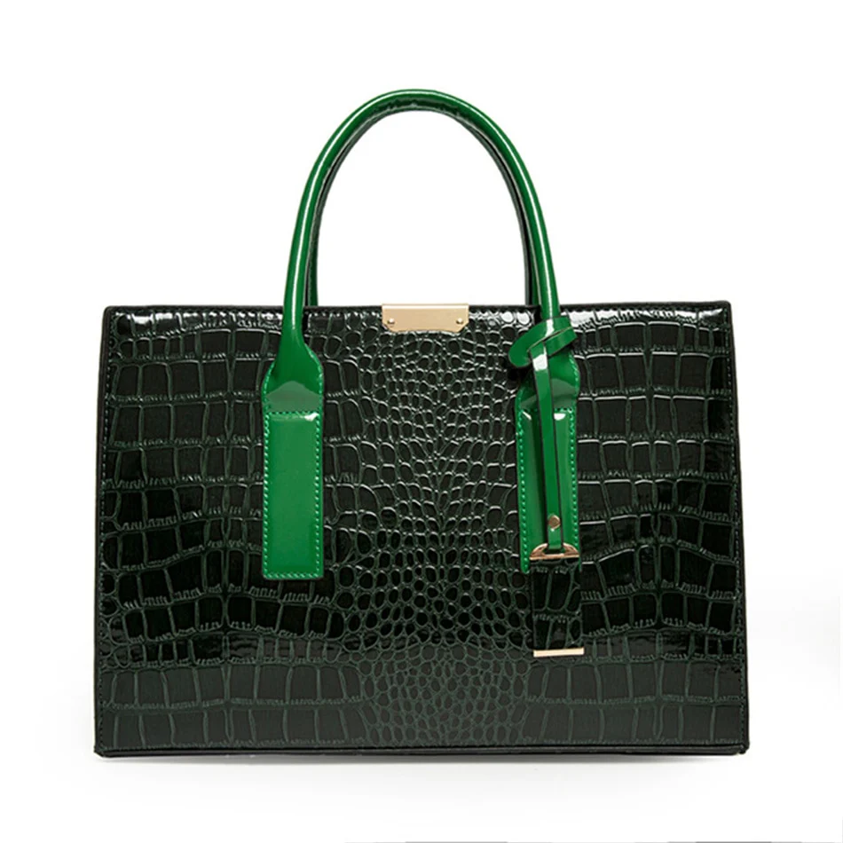 Patent Leather Women Messenger Bags Crocodile Female Crossbody Shoulder Hand Bags for Women 2022 High Quality Ladies Handbags - Image 8