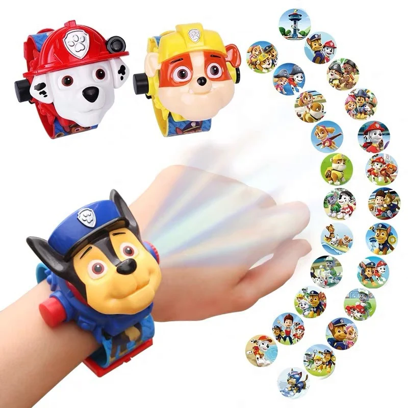 Paw Patrol Toys Set 3D Projection Digital Watch Dog Puppy Patrulla Canina Anime Action Figures Model Toy Marshall Chase Kid Gift - Image 10