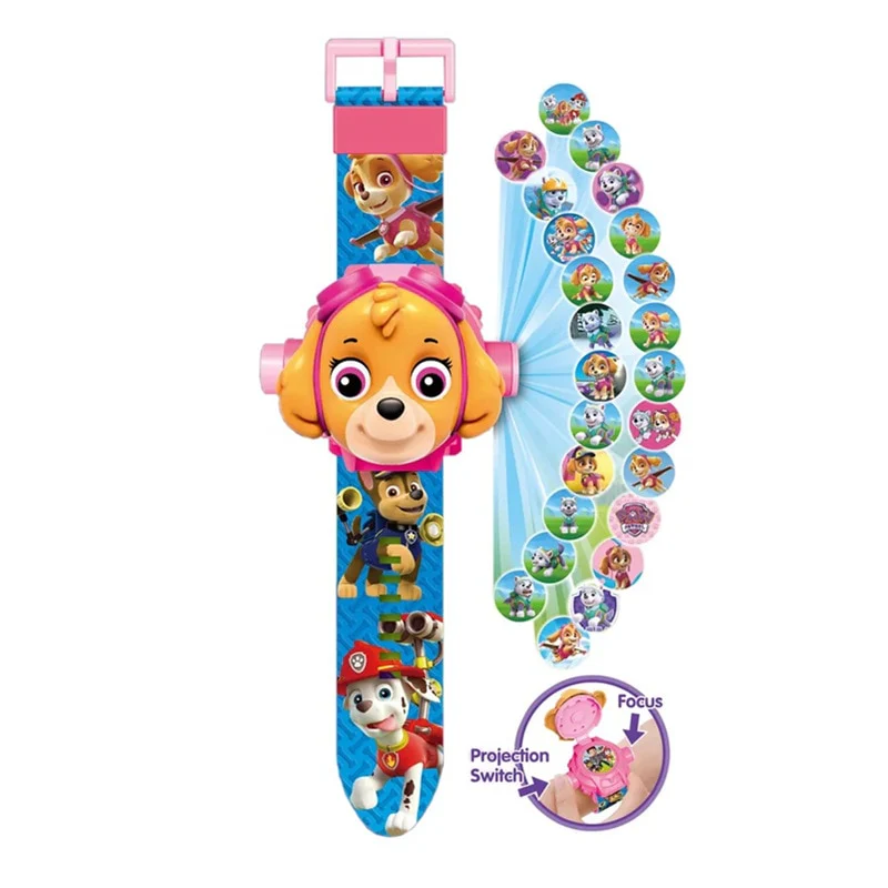 Paw Patrol Toys Set 3D Projection Digital Watch Dog Puppy Patrulla Canina Anime Action Figures Model Toy Marshall Chase Kid Gift - Image 6
