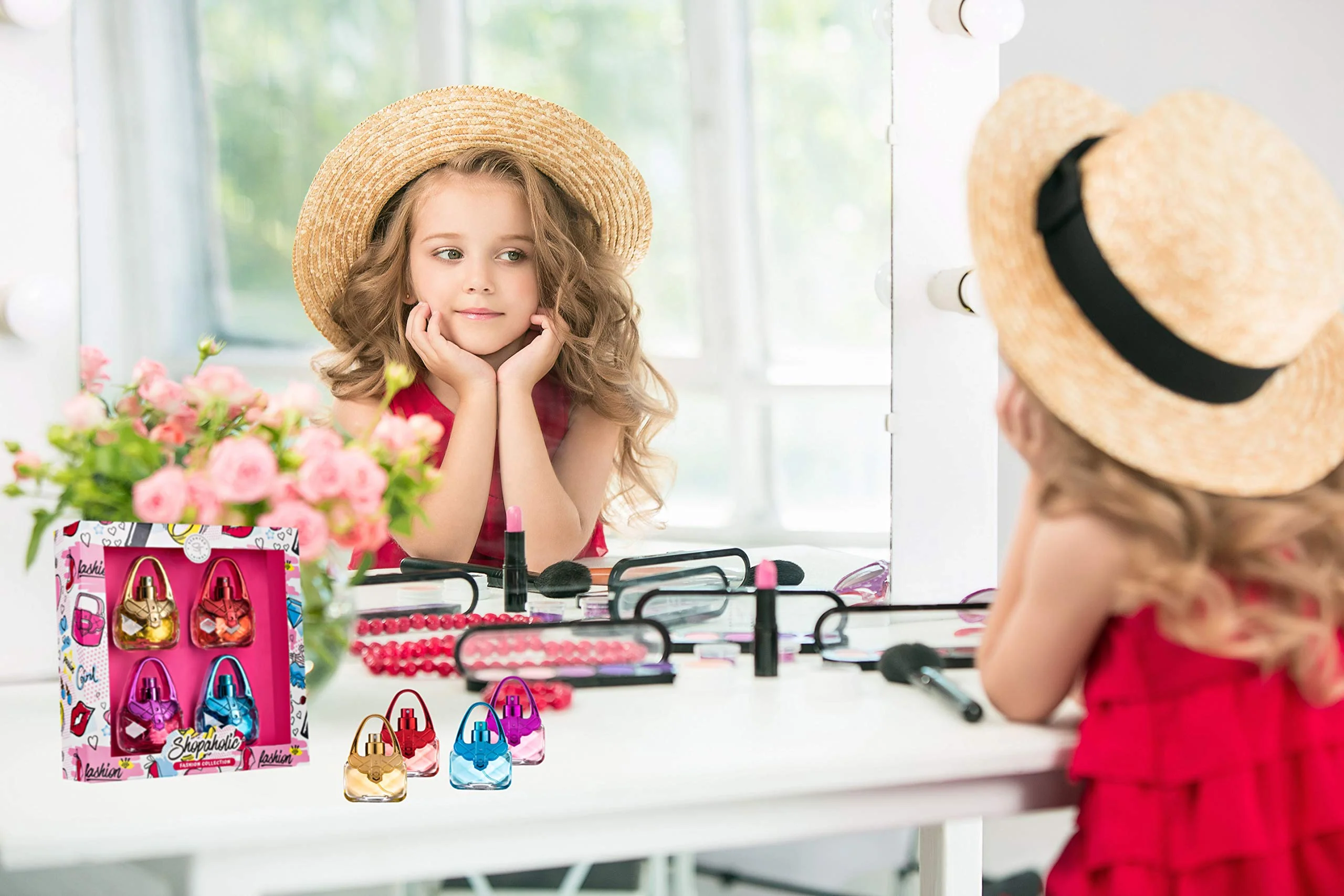 Perfume Body Mist Fragrance, 4 Piece Holiday Gift Set for Little and Young Girls, Tweens and Preteens – 4 Hand Bag Purse Shaped Bottles - SHOPAHOLIC Fashion Collection - Image 2