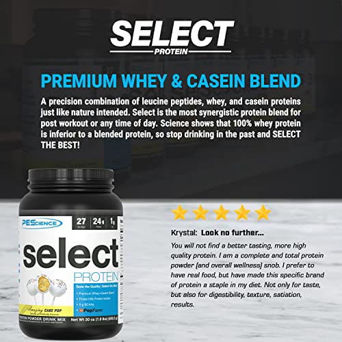 PEScience Select Low Carb Protein Powder, Cake Pop, 27 Serving, Keto Friendly and Gluten Free - Image 3