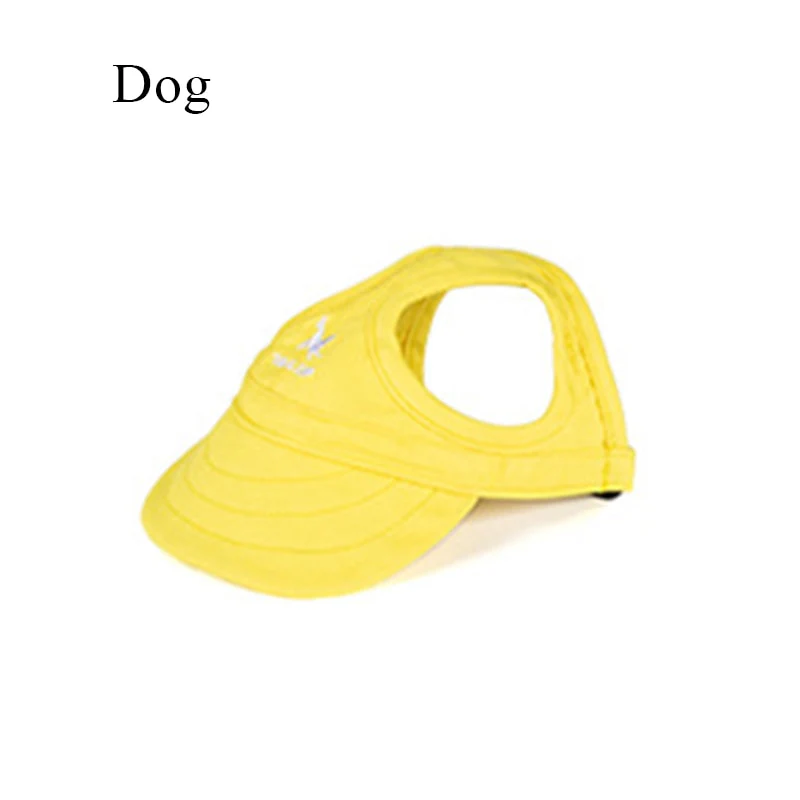 Pet Baseball Caps Cute Dog Sun Hats Puppy Wear-resistant Peaked Cap Summer Outdoor Sun-proof Universal Solid Oxford Caps - Image 3