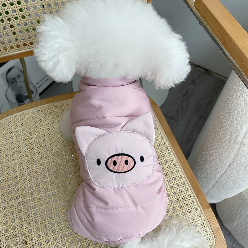 Pet Clothes Fall and Winter New Arrival Cotton and Thickening Four-Foot Pants Teddy Bichon Dog Cat Warm Cotton Coat Jacket - Image 6