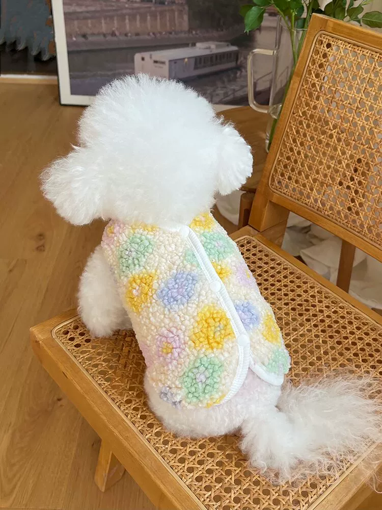 Pet Clothes Fall and Winter New Arrival Double-Sided Stuffed Thickening Vest Outwear Teddy Bichon Dog Cat Vest Cardigan - Image 4