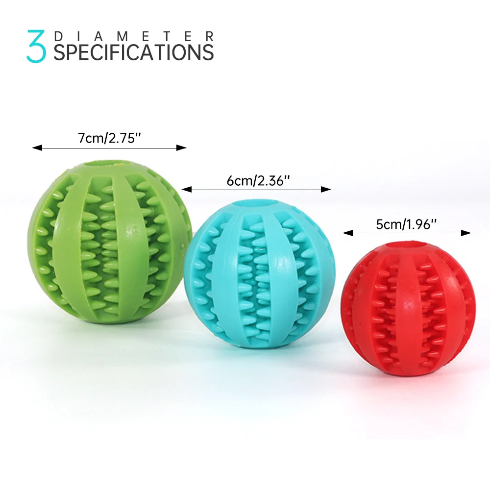 Pet Dog Toy Interactive Rubber Balls for Small Large Dogs Puppy Cat Chewing Toys Pet Tooth Cleaning Indestructible Dog Food Ball - Image 10