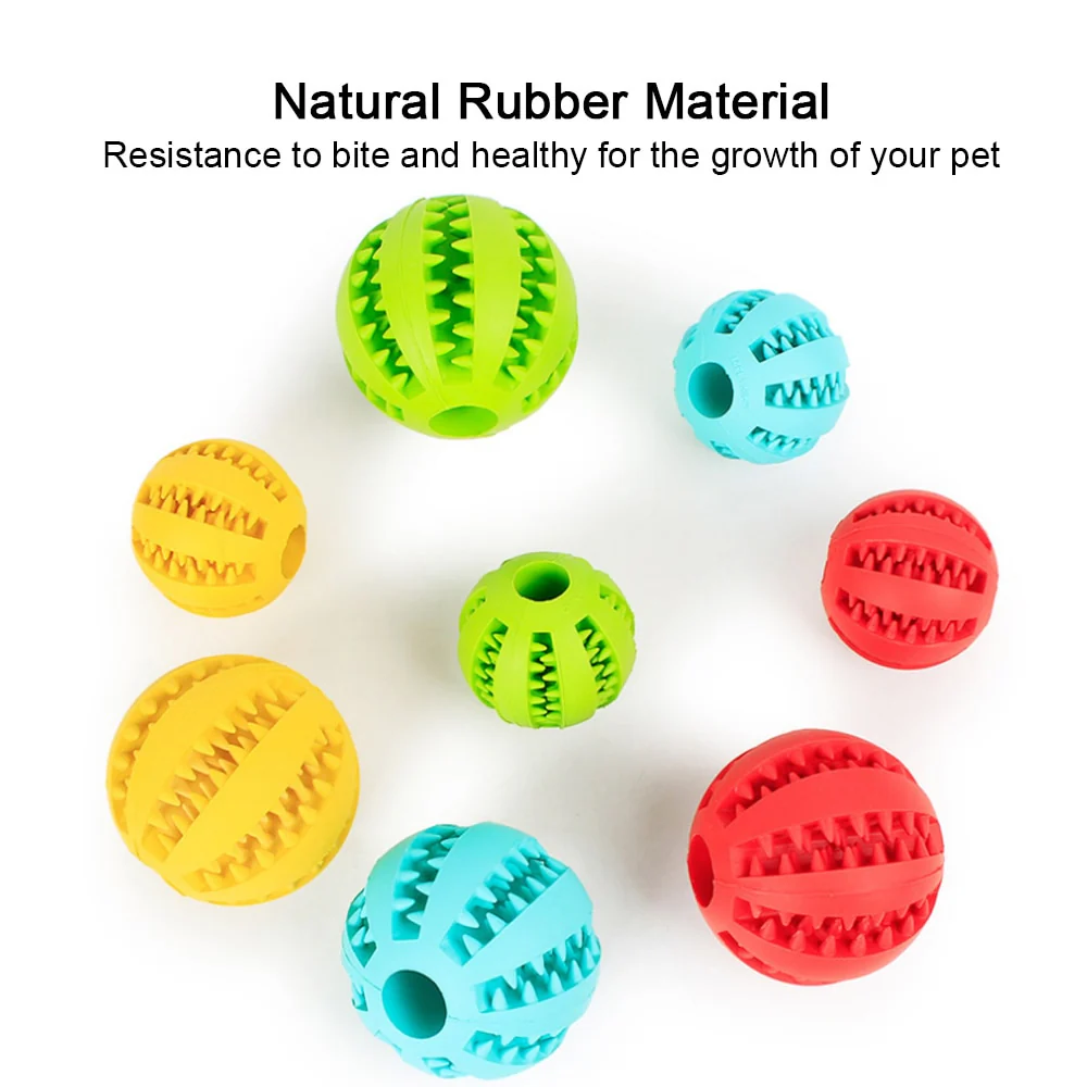 Pet Dog Toy Interactive Rubber Balls for Small Large Dogs Puppy Cat Chewing Toys Pet Tooth Cleaning Indestructible Dog Food Ball - Image 12
