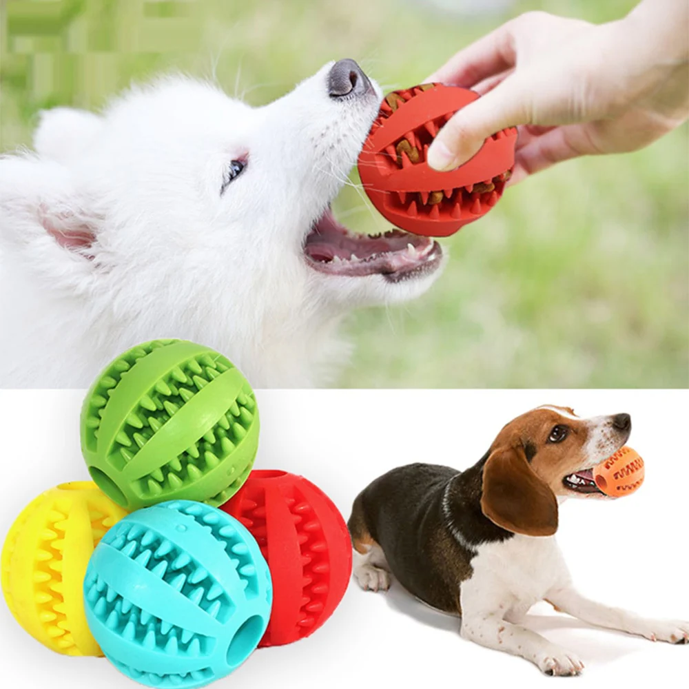 Pet Dog Toy Interactive Rubber Balls for Small Large Dogs Puppy Cat Chewing Toys Pet Tooth Cleaning Indestructible Dog Food Ball - Image 9