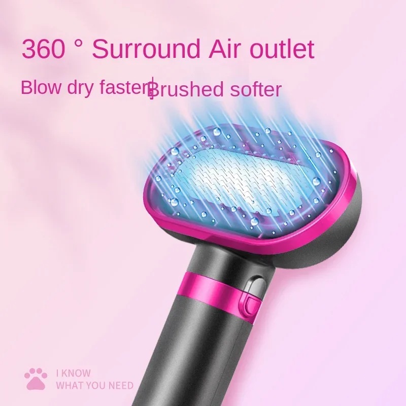 Pet Hair Dryer Dog Grooming Golden Retriever Hairdressing Dog Drying Brush Hair Comb Mute Not Hurt Hair Water Blower - Image 2