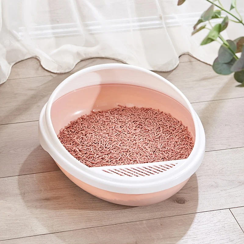 Pet Semi-Enclosed Cat Litter Box Detachable Cat Toilet with Cat Litter Shovel - For Cat Owners - Easy Cleaning & Odor Control - Suitable for Indoor Cats - Great Gift for Cat Lovers - Image 6