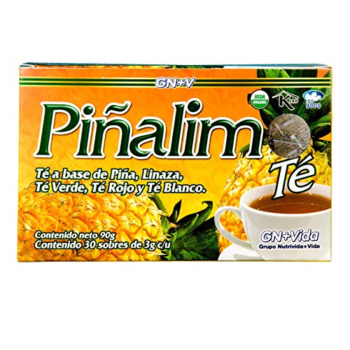 Pinalim Tea/Te de Pinalim Mexican Version- Pineapple, Flax, Green Tea, White Tea - 30 Day Supply - Image 4